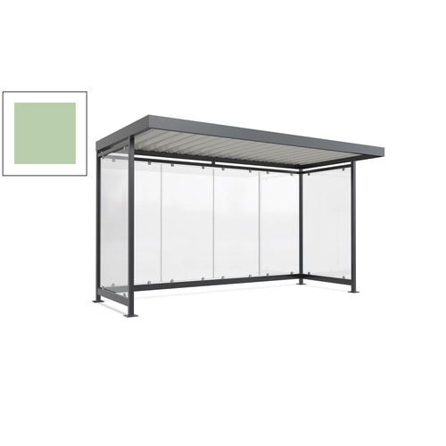 Raucherunterstand, Fahrgastunterstand, 2.510 x 4.195 x 2.165 mm, 6 Wände - Bild 111 von 192