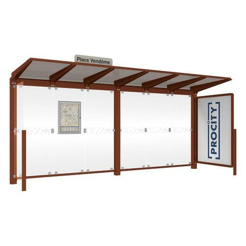 Wartehalle, Aushangkasten, Stationsschild, Schaukasten, 2.4 x 5.0 x 1.5m (HxBxT) - Bild 20 von 20