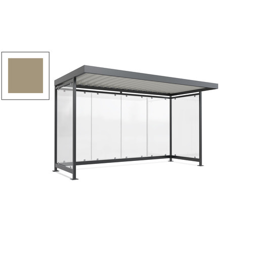 Raucherunterstand, Fahrgastunterstand, 2.510 x 4.195 x 2.165 mm, 6 Wände - Bild 17 von 192