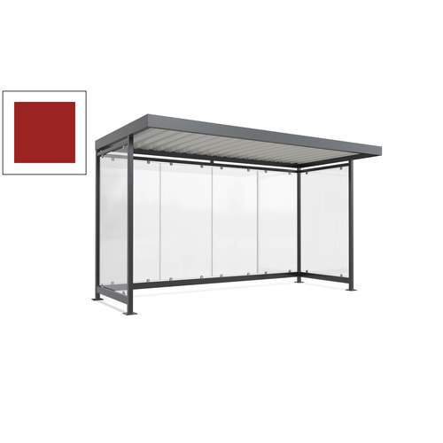Raucherunterstand, Fahrgastunterstand, 2.510 x 4.195 x 2.165 mm, 6 Wände - Bild 40 von 192