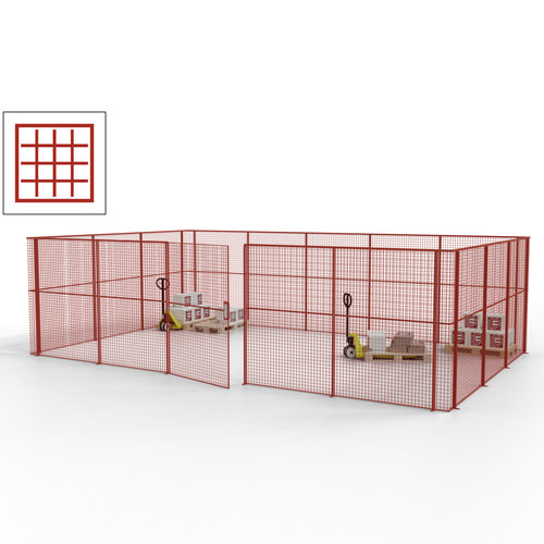 Maschinen Schutzgitter / Hallentrennwand / Sicherheitszaun / Tür / 22 m - Bild 19 von 173