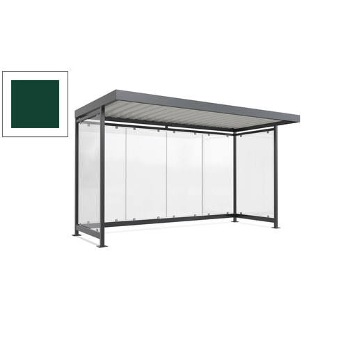 Raucherunterstand, Fahrgastunterstand, 2.510 x 4.195 x 2.165 mm, 6 Wände - Bild 97 von 192