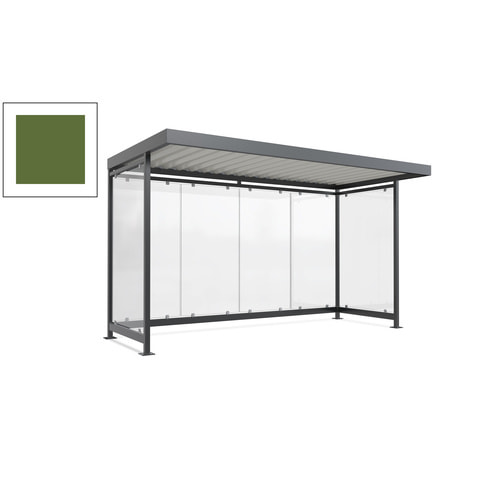 Raucherunterstand, Fahrgastunterstand, 2.510 x 4.195 x 2.165 mm, 6 Wände - Bild 116 von 192
