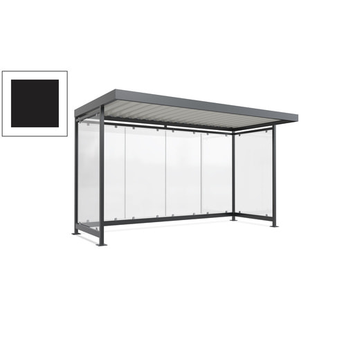Raucherunterstand, Fahrgastunterstand, 2.510 x 4.195 x 2.165 mm, 6 Wände - Bild 176 von 192