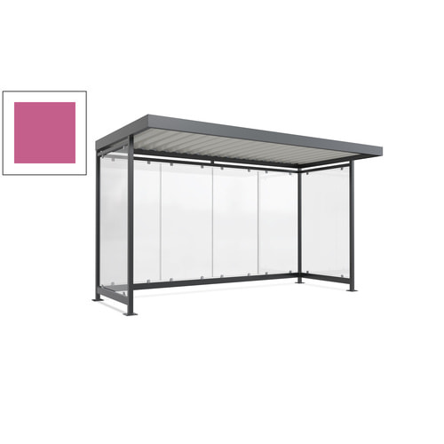 Raucherunterstand, Fahrgastunterstand, 2.510 x 4.195 x 2.165 mm, 6 Wände - Bild 61 von 192
