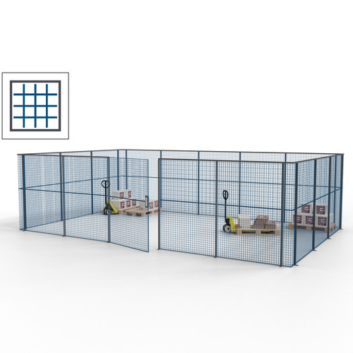 Maschinen Schutzgitter / Hallentrennwand / Sicherheitszaun / Tür / 22 m - Bild 7 von 173