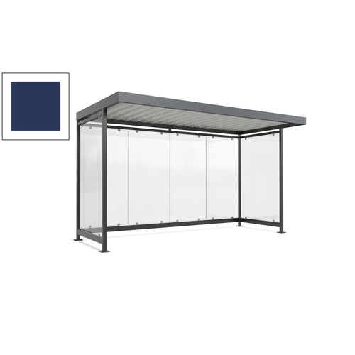 Raucherunterstand, Fahrgastunterstand, 2.510 x 4.195 x 2.165 mm, 6 Wände - Bild 72 von 192