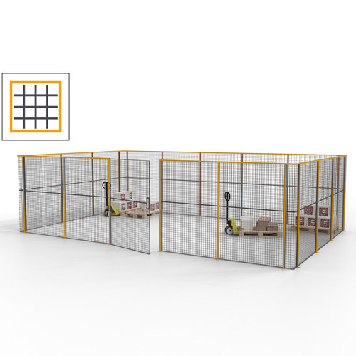 Maschinen Schutzgitter / Hallentrennwand / Sicherheitszaun / Tür / 22 m - Bild 36 von 173