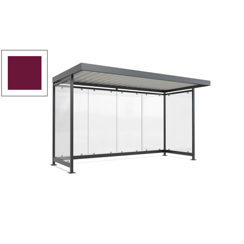 Raucherunterstand, Fahrgastunterstand, 2.510 x 4.195 x 2.165 mm, 6 Wände - Bild 62 von 192