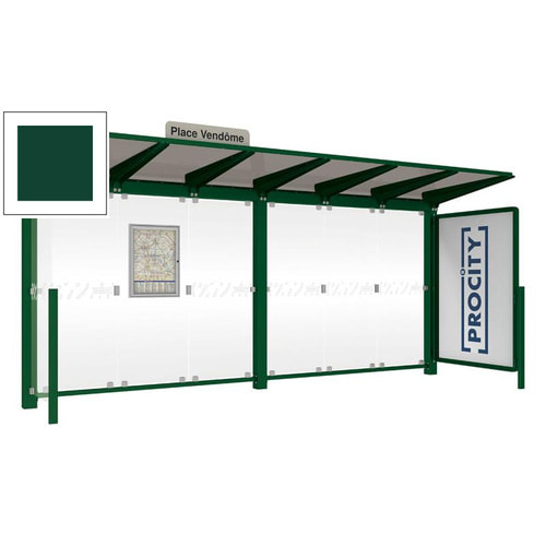 Wartehalle, Aushangkasten, Stationsschild, Schaukasten, 2.4 x 5.0 x 1.5m (HxBxT) - Bild 14 von 20