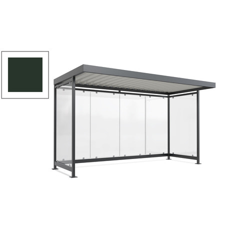 Raucherunterstand, Fahrgastunterstand, 2.510 x 4.195 x 2.165 mm, 6 Wände - Bild 71 von 192