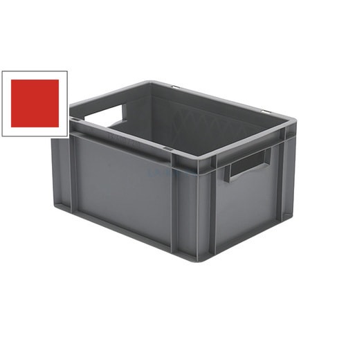 Eurobox, Eurokasten, 19 l, Boden geschl., Wände durchbrochen, 210 x 300 x 400 mm