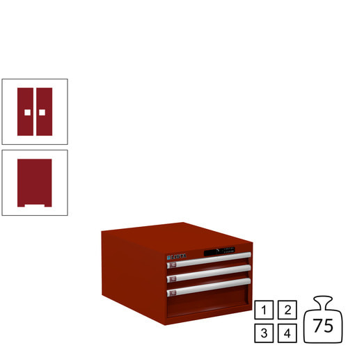 Lista Schubladenschrank / 383x564x725 mm / 3 Schubladen / 75kg / 78.505/78.506 - Bild 39 von 46
