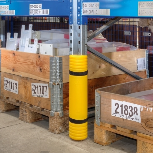 Regal-Anfahrschutz für Regalstützen, MDPE, flexibel und stabil, Aufprallschutz - Bild 5 von 6