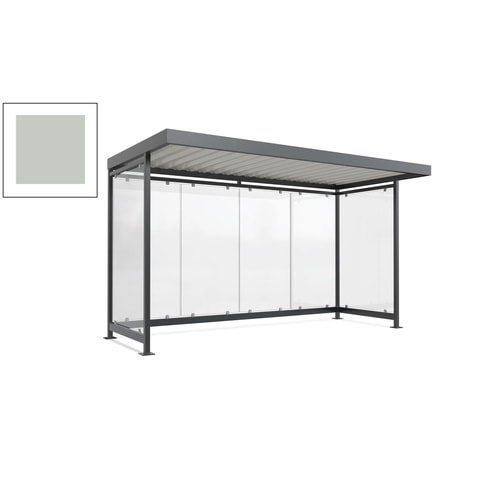Raucherunterstand, Fahrgastunterstand, 2.510 x 4.195 x 2.165 mm, 6 Wände - Bild 192 von 192