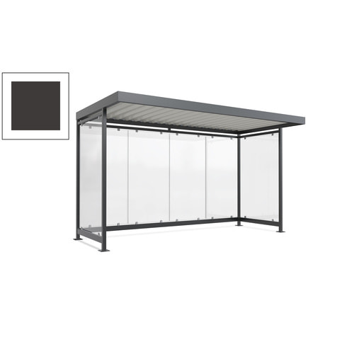 Raucherunterstand, Fahrgastunterstand, 2.510 x 4.195 x 2.165 mm, 6 Wände - Bild 175 von 192