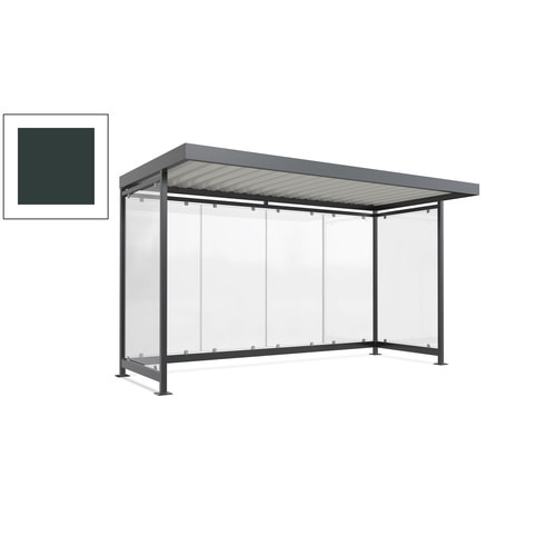 Raucherunterstand, Fahrgastunterstand, 2.510 x 4.195 x 2.165 mm, 6 Wände - Bild 104 von 192