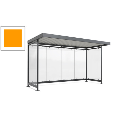 Raucherunterstand, Fahrgastunterstand, 2.510 x 4.195 x 2.165 mm, 6 Wände - Bild 23 von 192