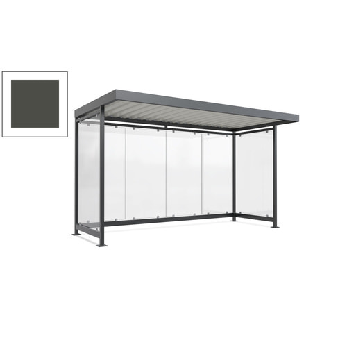 Raucherunterstand, Fahrgastunterstand, 2.510 x 4.195 x 2.165 mm, 6 Wände - Bild 141 von 192