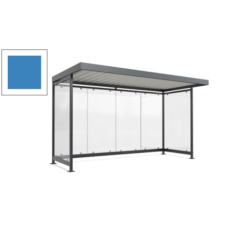 Raucherunterstand, Fahrgastunterstand, 2.510 x 4.195 x 2.165 mm, 6 Wände - Bild 80 von 192