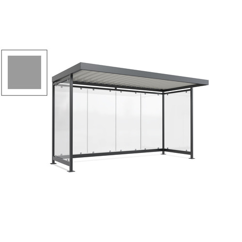 Raucherunterstand, Fahrgastunterstand, 2.510 x 4.195 x 2.165 mm, 6 Wände - Bild 129 von 192
