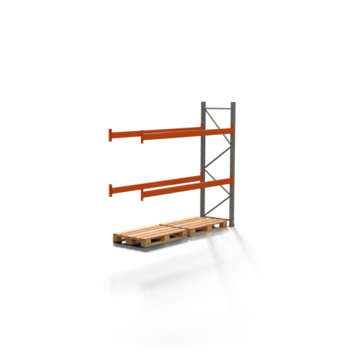 Palettenregal ARTUS 3 Ebenen / 2 t / 2,5x2,7x0,8 m / Schwerlastregal / Regalwerk - Bild 7 von 8