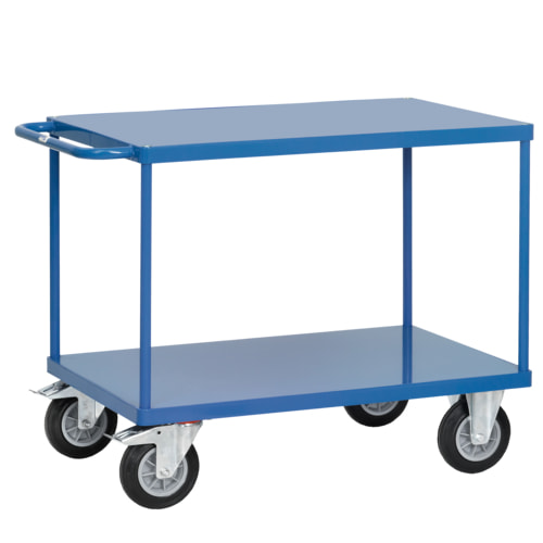 FETRA Tischwagen / Etagenwagen / Transportwagen / 2 Etagen / Stahlblechböden - Bild 6 von 8