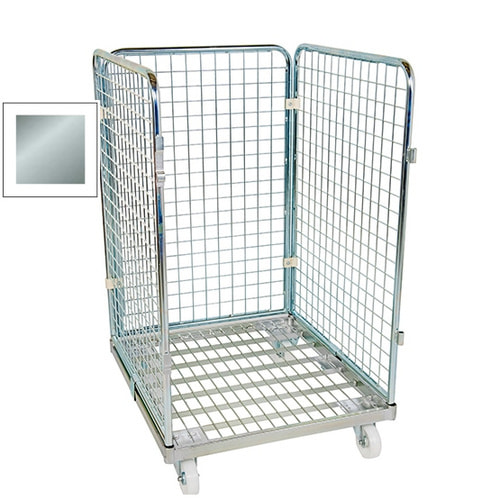 Gitterwagen, Rollwagen, 1,2m Kommissionierwagen Drahtgitter Rollbox, Wäschewagen - Bild 10 von 10