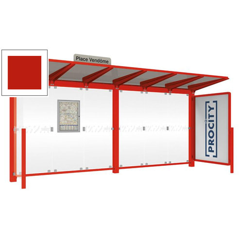 Wartehalle, Aushangkasten, Stationsschild, Schaukasten, 2.4 x 5.0 x 1.5m (HxBxT) - Bild 12 von 20