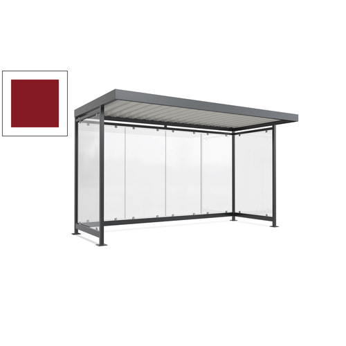 Raucherunterstand, Fahrgastunterstand, 2.510 x 4.195 x 2.165 mm, 6 Wände - Bild 41 von 192