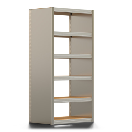 Archivregal mit Seitenwand, Aktenregal / 2057 x 1005 x 600 mm, 6 Böden a 250 kg - Bild 7 von 7