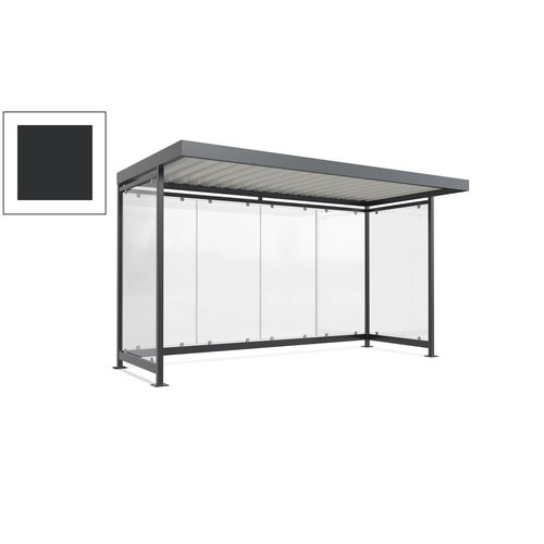 Raucherunterstand, Fahrgastunterstand, 2.510 x 4.195 x 2.165 mm, 6 Wände - Bild 184 von 192