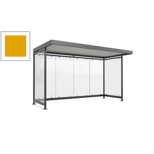 Raucherunterstand, Fahrgastunterstand, 2.510 x 4.195 x 2.165 mm, 6 Wände - Bild 24 von 192
